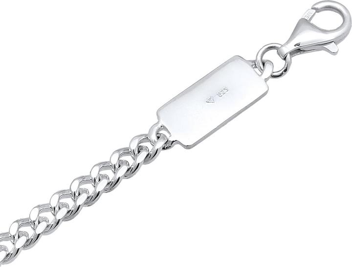 Produktbild Kuzzoi Armband Männer Panzerkette Massiv Perlen 925 Silber (21 cm, Edelstahl, Muschelkernperlen, Keine Stein, 925 Sterling Silber)