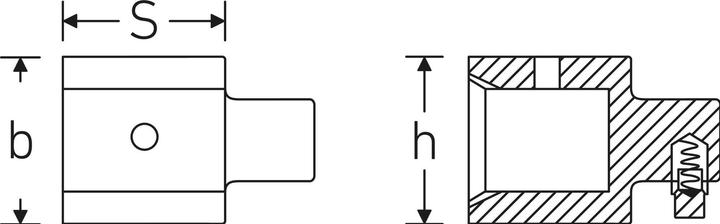 Productafbeelding Stahlwille Plug-in adapter (19 mm)