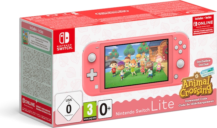 Produktbild Nintendo Switch Lite + Animal Crossing + Switch Online