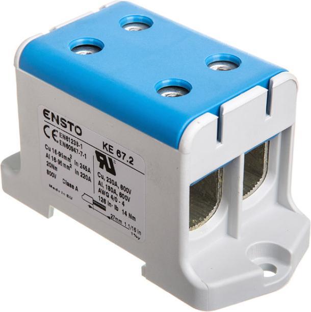 Actual product image Ensto Terminal clamp AL/CU 16-95mm2 (KE67.2)