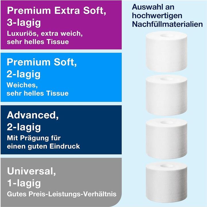 Immagine prodotto Tork Distributore di carta igienica a doppio rotolo Midi senza maniche