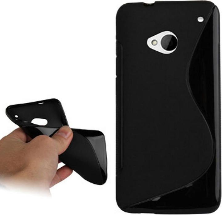 Actual product image König Design Protective Cover Plastic TPU Case for Mobile HTC One M7 Black (HTC One M7)