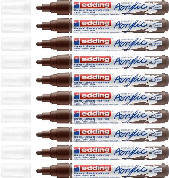 Immagine prodotto Edding Marcatore acrilico 5100 Medio (Cioccolatino, 3 mm, 1 x)