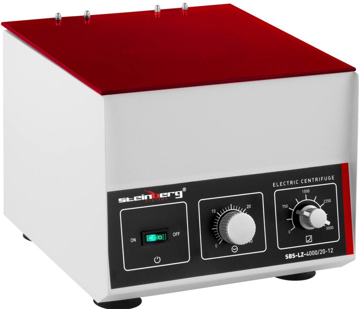 Produktbild Steinberg Tischzentrifuge Zentrifuge 180 W RZB 1150 xg Winkelrotor 3000 U min 12 x 20 ml
