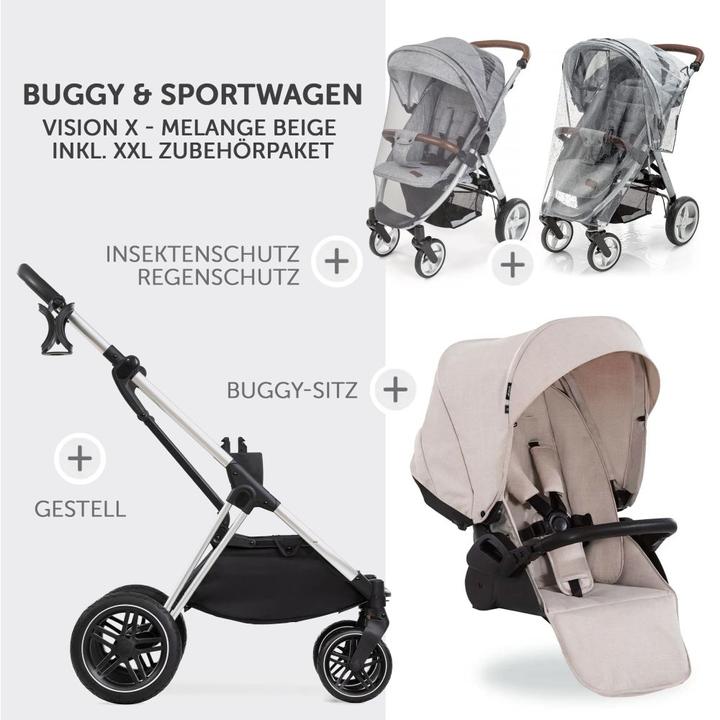 Produktbild Hauck Buggy & Sportwagen Vision X inkl. XXL Zubehörpaket