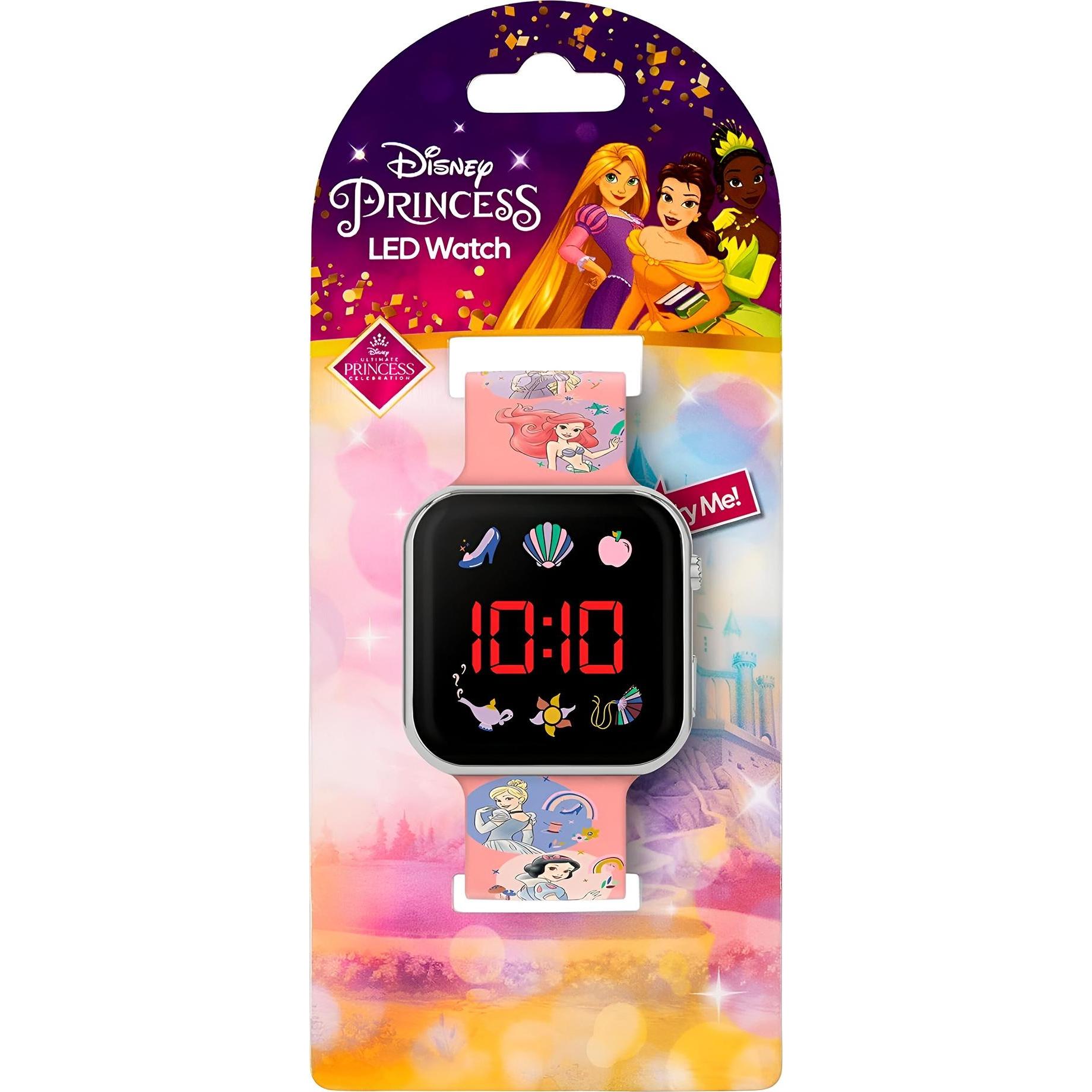 Thumbnail - Accutime, Armbanduhr, Disney Prinzessinnen, Rosa, (Digitaluhr, 37 mm)