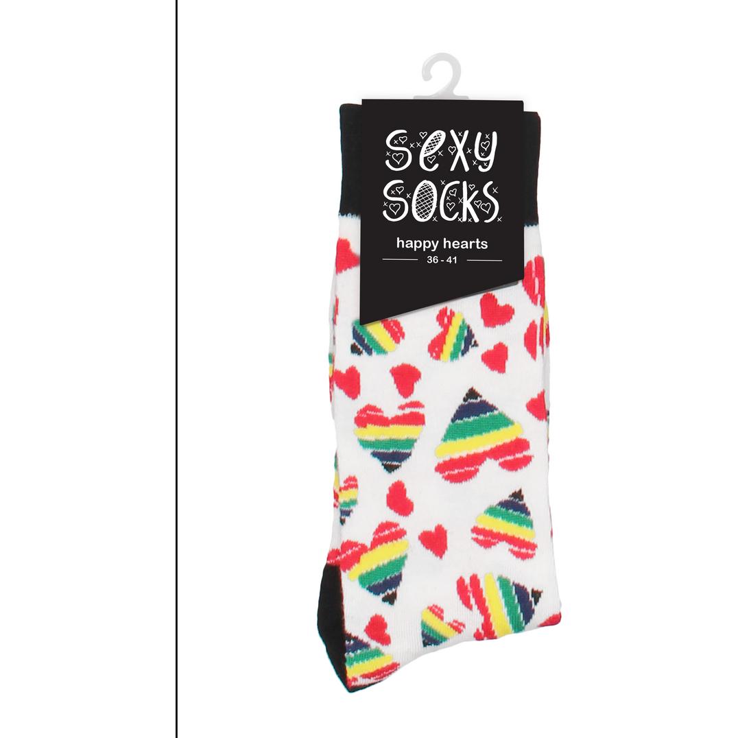 Sexy Socks, Herren, Socken, Happy Hearts, Mehrfarbig, (36 - 41)
