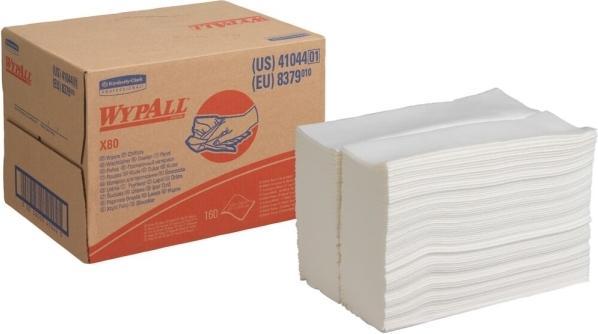 Produktbild Wypall Wischtuch ® X80 8279 L424xB282ca. mm weiss 1-lagig (160 Stk.)