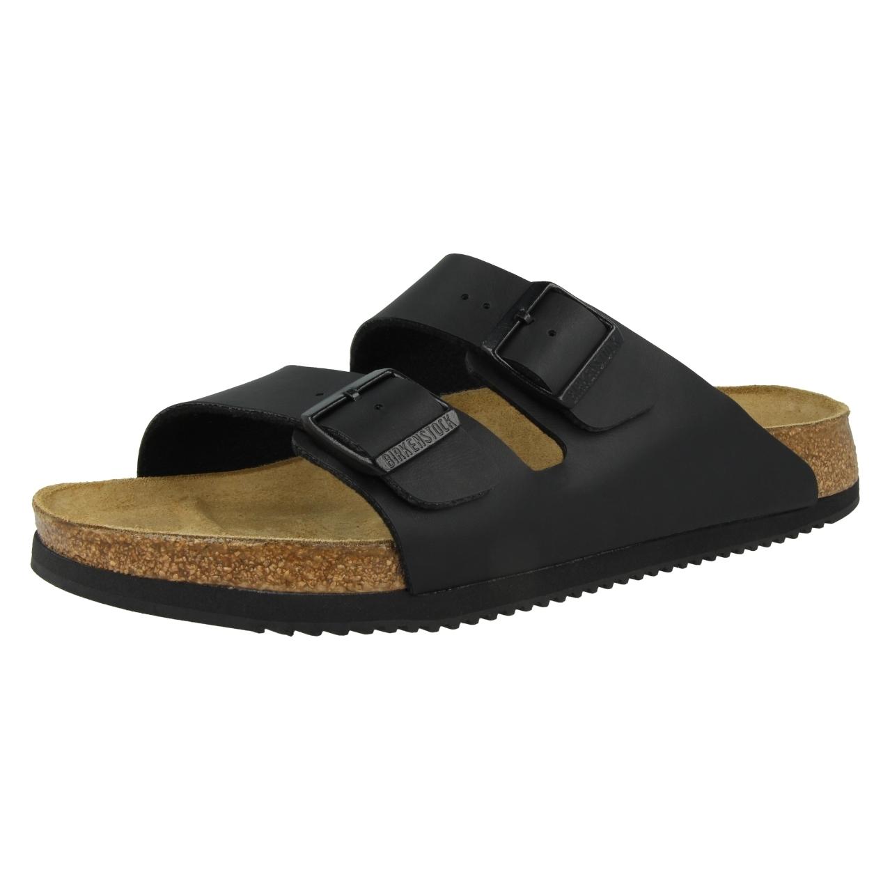 Birkenstock, Unisex, Sandalen, Arizona Birko-Flor Normal, Zwart, (39)