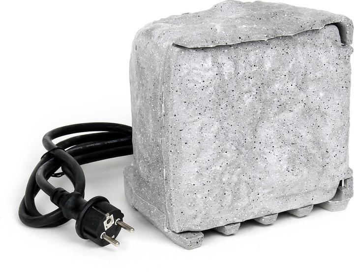 Image du produit Wiltec Prise de jardin quadruple Aspect pierre IP44, Prise extérieure avec deux Interrupteurs, Câble 1,5 m