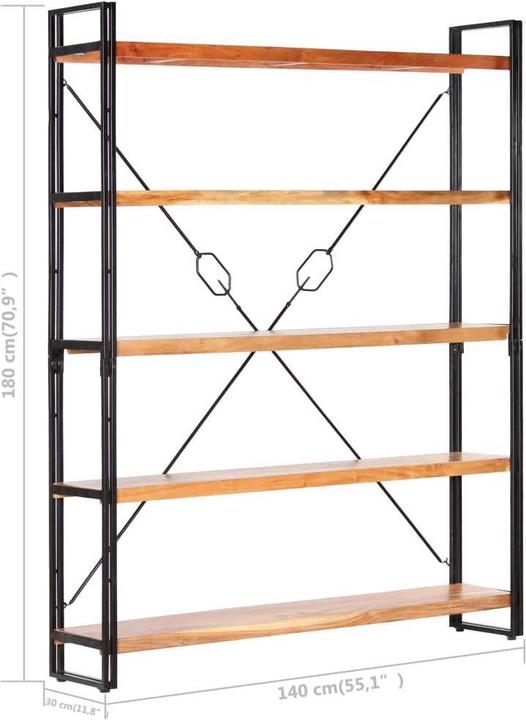 Immagine prodotto vidaXL Bücherregal (140 x 30 x 180 cm)