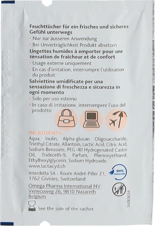 Immagine prodotto Lactacyd Salviettine per la cura intima bustina (Salviette intime)