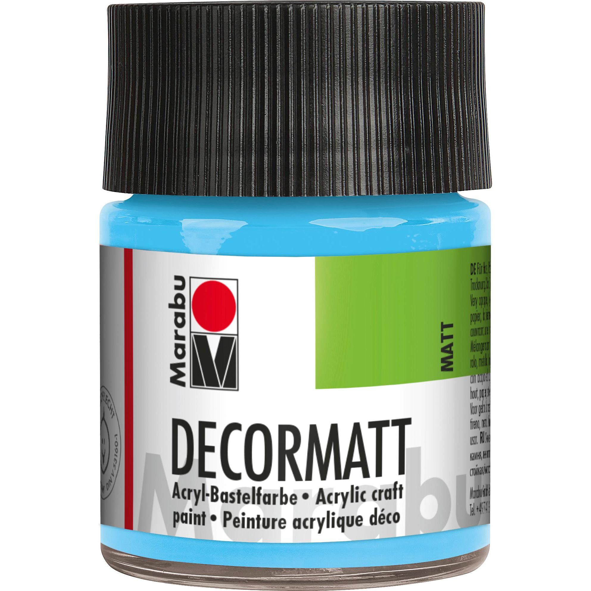 Marabu, Künstlerfarbe + Bastelfarbe, Decormatt Acryl (Dark Violet, 50 ml)