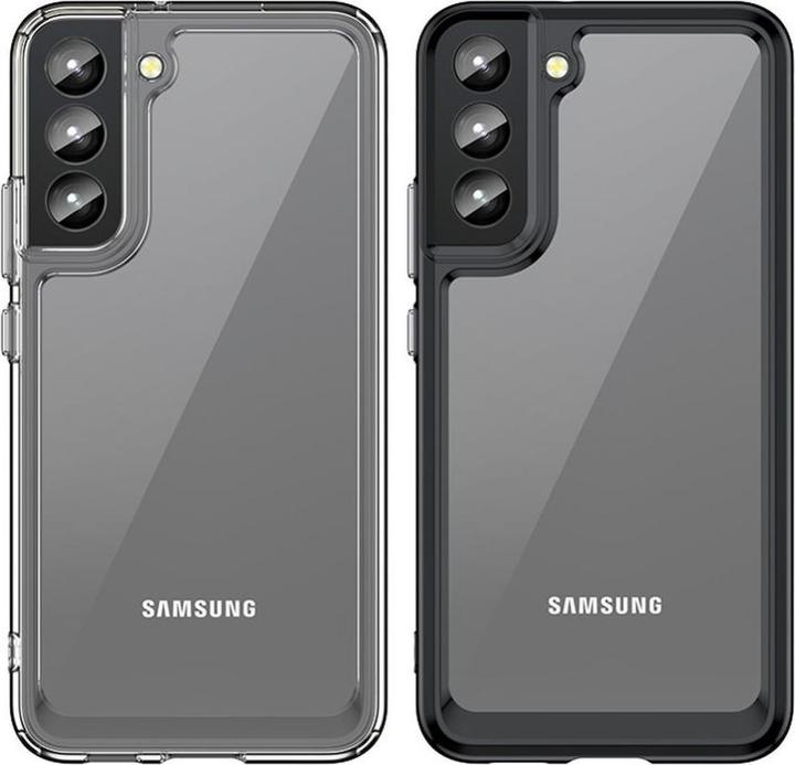 Actual product image Hurtel Outer Space Case Cover for Samsung Galaxy S22 + (S22 Plus) Hard Cover with Gel Frame Red (Samsung Galaxy S22+)