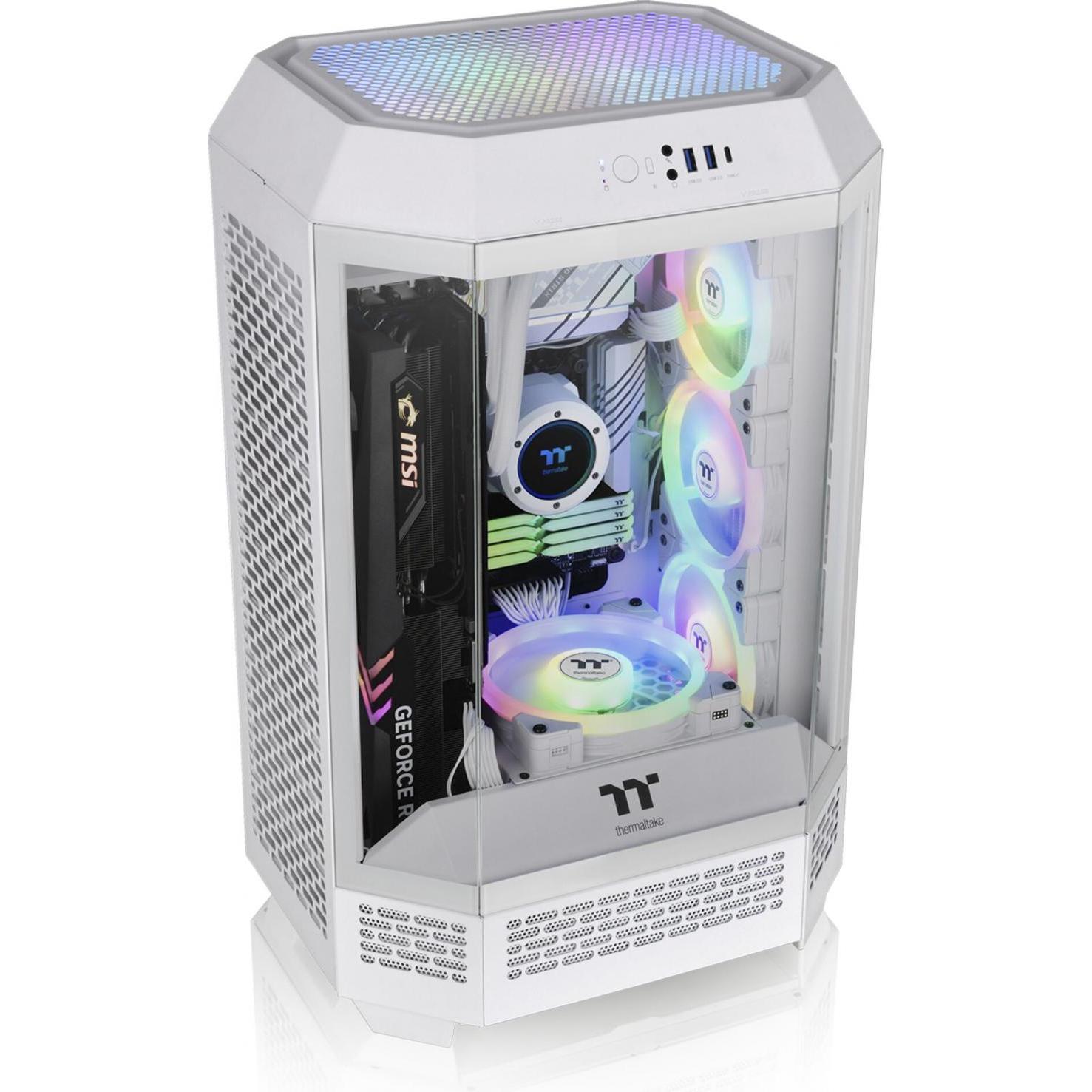 Thermaltake La Torre 300 di Biancaneve (mATX, Mini-ITX), Case PC, Bianco