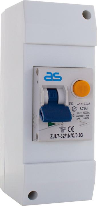 As - Schwabe Fusible combiné 2en1 Disjoncteur différentiel & disjoncteur LS
