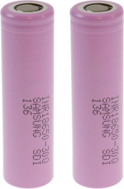 Samsung 2er Set Li-ion Akku 18650 3000mAh Flattop: INR18650 3.6V – Die Powerzelle (2 Stk., 18650, 3000 mAh)