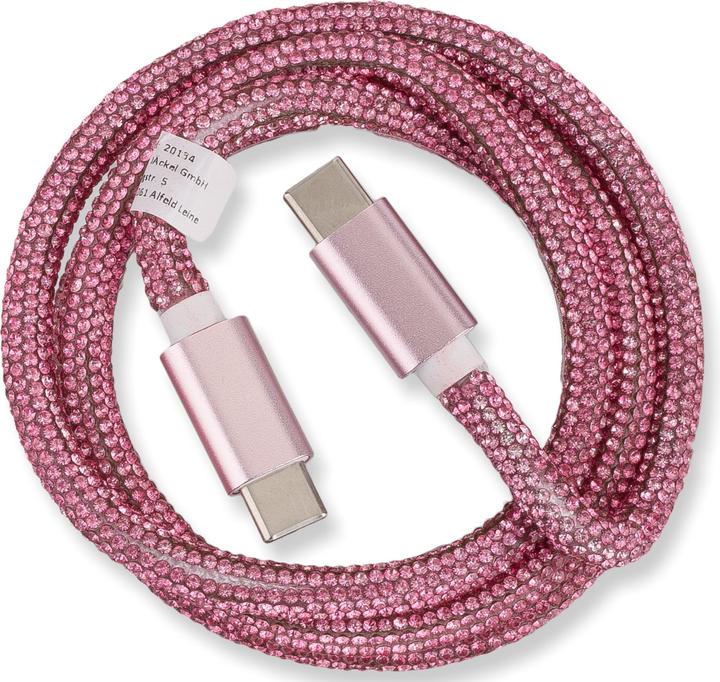 Peter Jäckel OHLALA! Glamour 1m USB Data Cable Rose for Type-C/ Type-C with sync and charge function (1 m)