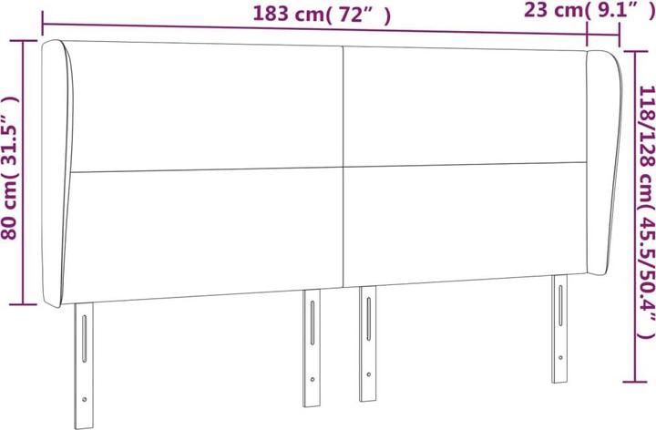 Produktbild VidaXL Chandler (183 x 23 x 128 cm)