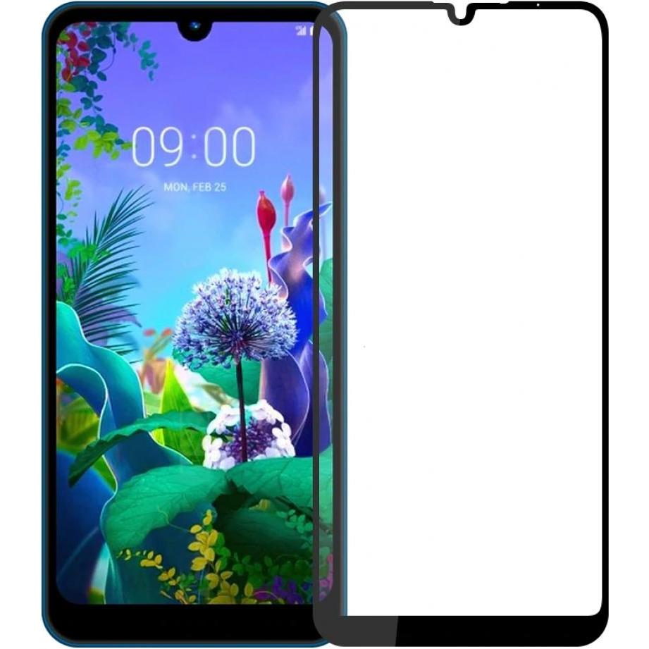 Thumbnail - Screenguard LG Q60 Full Screen Panzerglas Schutzfolie 2.5D 9H (1 Stück, LG Q60), Smartphone Schutzfolie, Schwarz