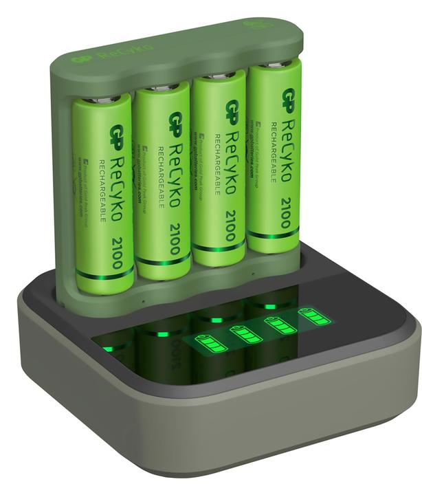 Immagine prodotto GP Batteries ReCyko B4D45 4x LCD 4Port Docking St. + 4x AA NiMh 2100mAh (4 pz., AA, AAA)