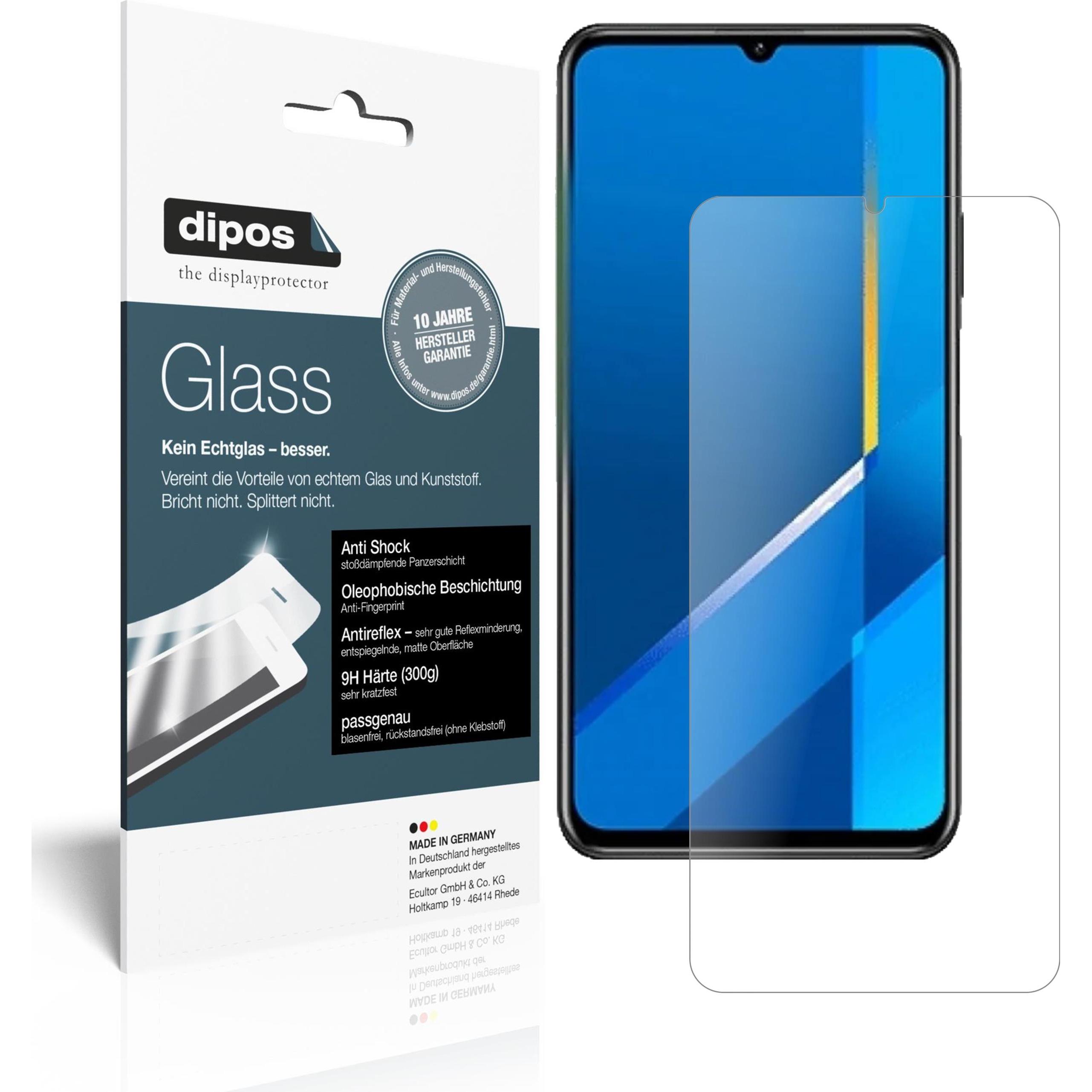 Dipos Displayschutz Anti-Shock (2 Stück, Honor X10 Max), Smartphone Schutzfolie, Transparent