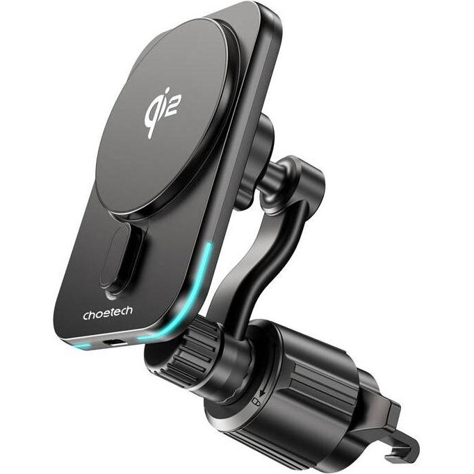 Choetech MagLeapWirdess Qi2 15W fast car charger, Auto Adapter, Schwarz