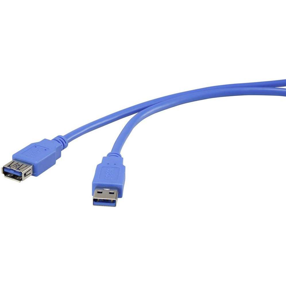 Renkforce USB 3.0 Verlängerungskabel (1x USB 3.0 Stecker A (3 m, USB 3.0), USB Kabel