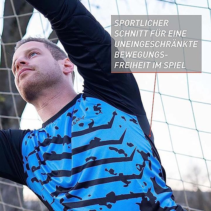 Image du produit Catch & Keep Maillot de foot adulte Enfants Maillot de gardien de but Maillot de football Jersey (M)