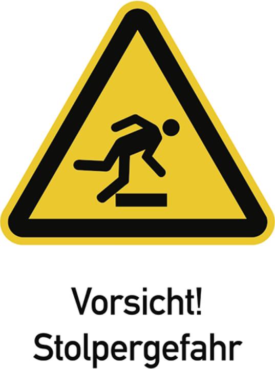 Image du produit Moravia Panneau d'avertissement Attention! Risque de trébucher Aluminium, 262x371 mm