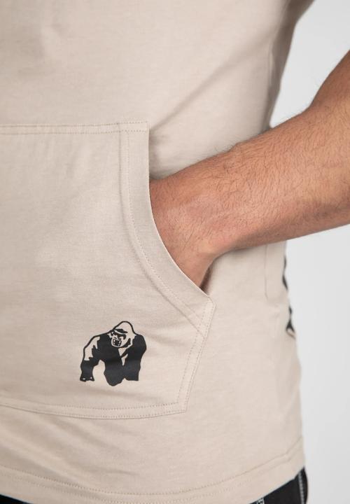 Immagine prodotto Gorilla Wear Canotta Loretto con cappuccio - Beige (S)
