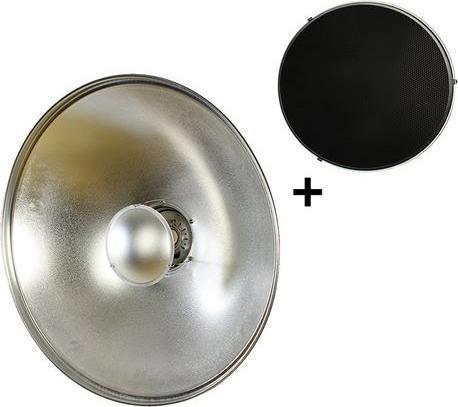 Immagine prodotto Studioking Beauty Dish Silver SK-BD550 55 cm con nido d'ape (Beauty Dish)