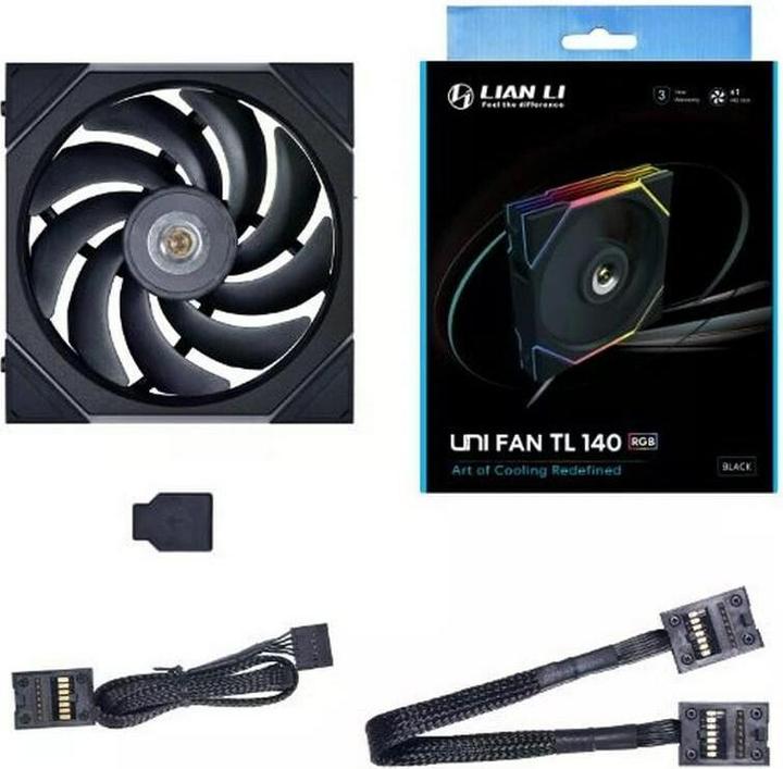 Image du produit Lian-Li Ventilateur UNI FAN TL Series - 140mm, noir (140 mm, 1 x)
