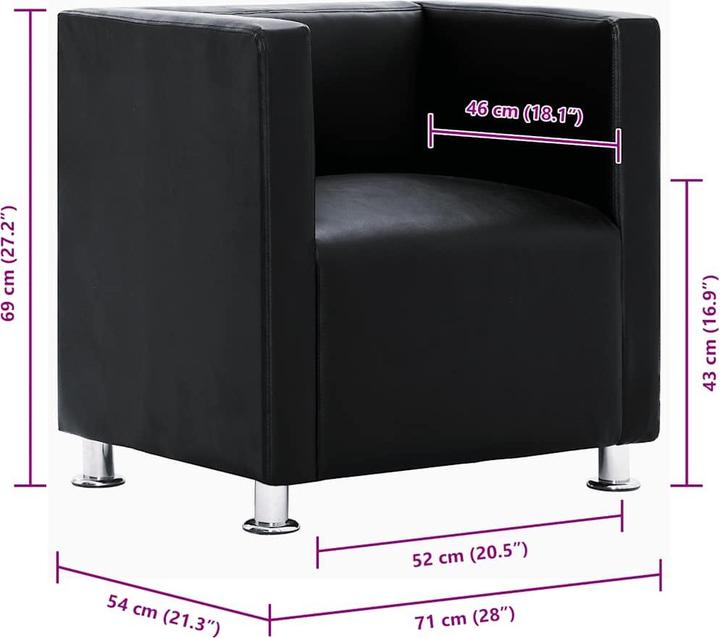 Actual product image vidaXL Sessel