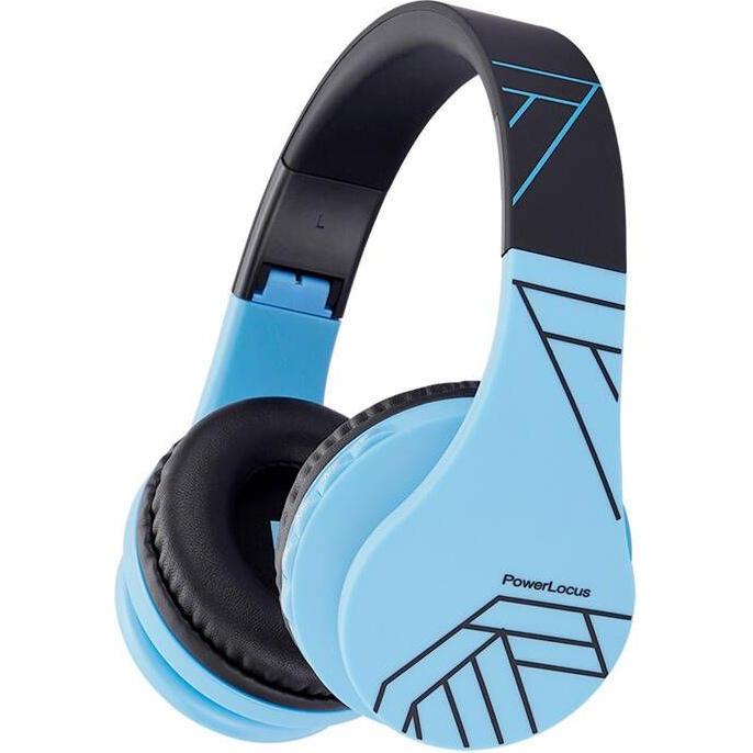 PowerLocus P1 wireless headphones for kids (blue-black)