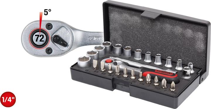 Produktbild KS Tools Steckschlüssel-Satz (6 mm, 12 mm, 10  mm, 7 mm, 11 mm, 5 mm, 8 mm, 9 mm, 13 mm, 4 mm)