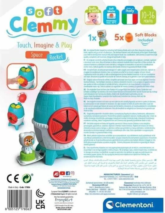 Produktbild Clementoni Baby Clemmy - Sensorische Rakete mit Blöcken (0.50 - 3 Jahre)