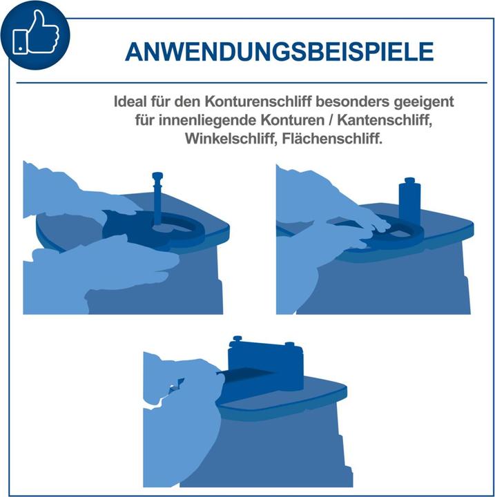 Immagine prodotto Scheppach OSM600 Levigatrice per bordi, nastri e mandrini oscillante 220-240V 50Hz (Smerigliatrice, 450 W)