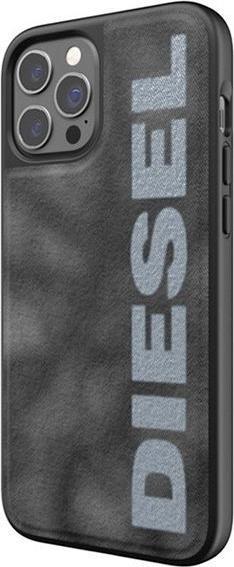 Image du produit Diesel Moulded Case Bleached Denim iPhone 12/12 Pro szaro-biały/grey-white 44297 (Apple iPhone 12)