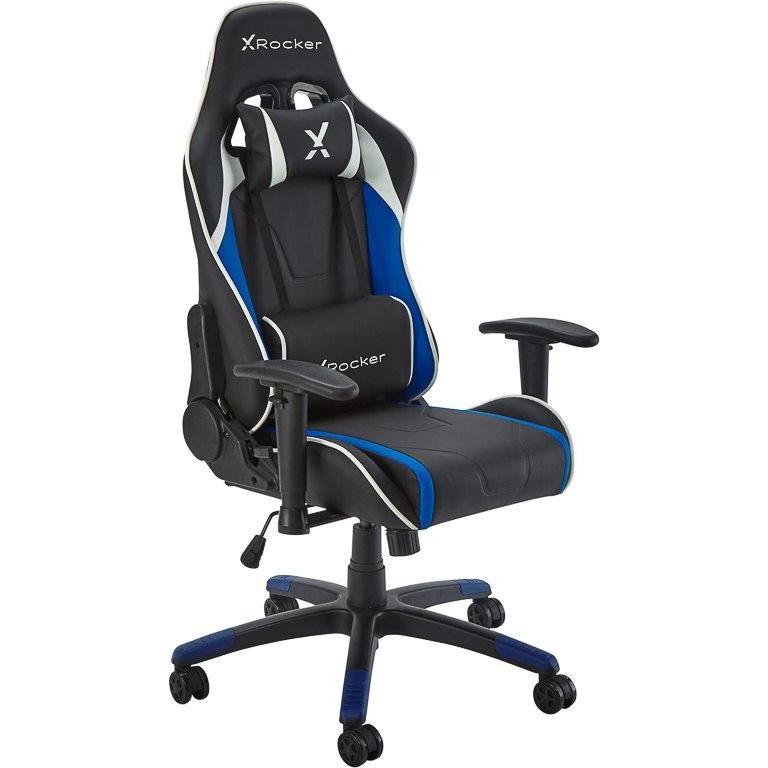 X Rocker Chaise de jeu eSports compacte Agility JR Noire/Bleue, Gaming Stuhl, Blau