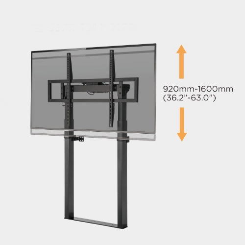 Actual product image equip Wall bracket 55"-100"/1TFT 120kg 1joint Up-Down bw (Wall, 100", 120 kg)