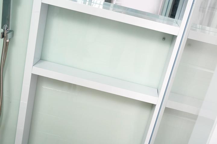 Produktbild Home Deluxe Dampfdusche mit Wasserfall und Dampfsauna LUXUS XL, 120x90 cm - Weiss