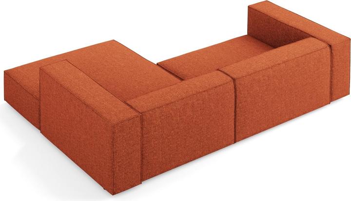 Actual product image Cosmopolitan Design Right Corner Sofa, "Arendal", 3 Seats, Terracotta, 224x166x70 Made in Europe (Corner sofa)