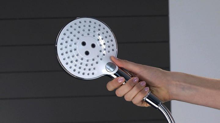 Produktbild hansgrohe Showerpipe RAINDANCE SELECT S 240 2jet DN 15 weiss/chrom