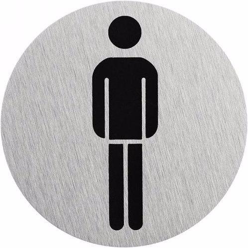 ProPlus Plaque de porte en aluminium "Picture Man" Ø75mm