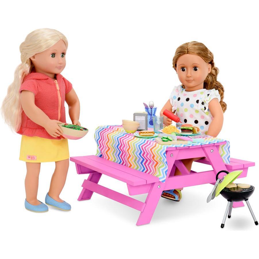 Thumbnail - Our Generation OG - Picknick-Tisch mit Snacks