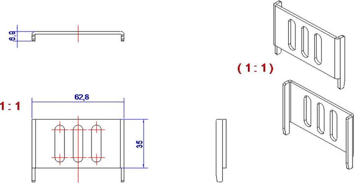 Immagine prodotto Bachmann Set di montaggio BlueNet laterale Imballato in una busta di plastica