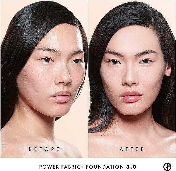 Actual product image Giorgio Armani Power Fabric + Longwear High Coverage Foundation ( 3 ) (Camel)