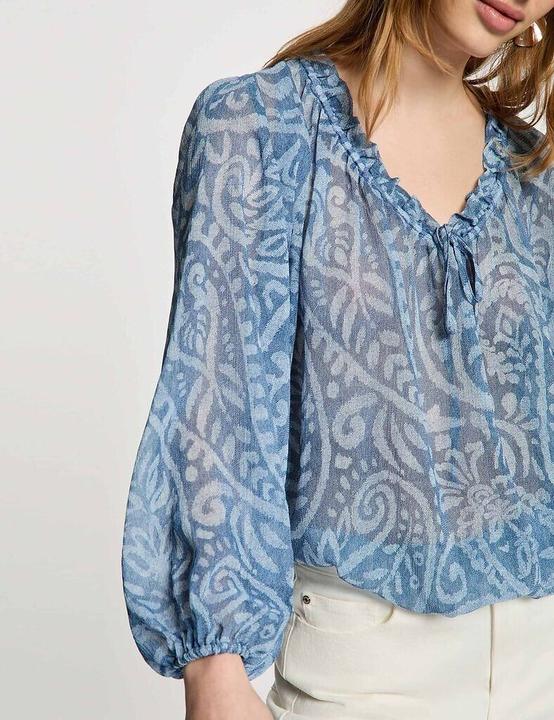 Image du produit Morgan Bedruckte Bluse mit V-Ausschnitt (34)