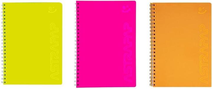 Teka Carnet de notes à spirales A4/100K Fluo Ligne ASTRA (A4, À rayures)
